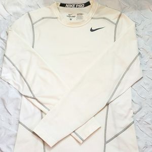 Nike pro fitted long sleeve top sz small